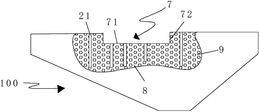 Reinforcement structure for barrier dam and construction method of reinforcement structure