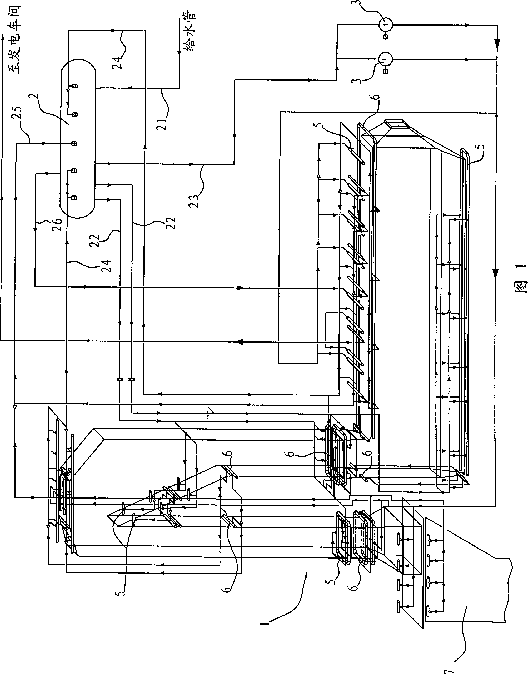 Exhaust-heating boiler