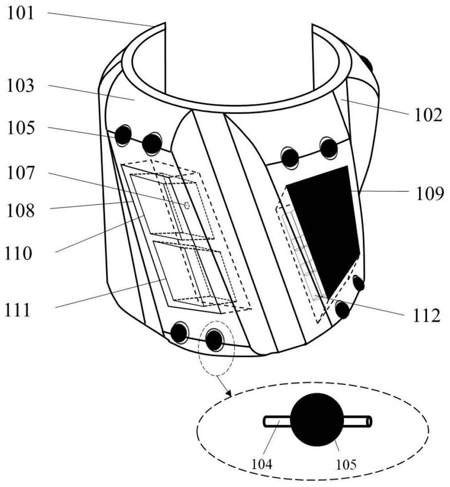 Casing deformation wireless monitoring system in well cementation, fracturing and production processes