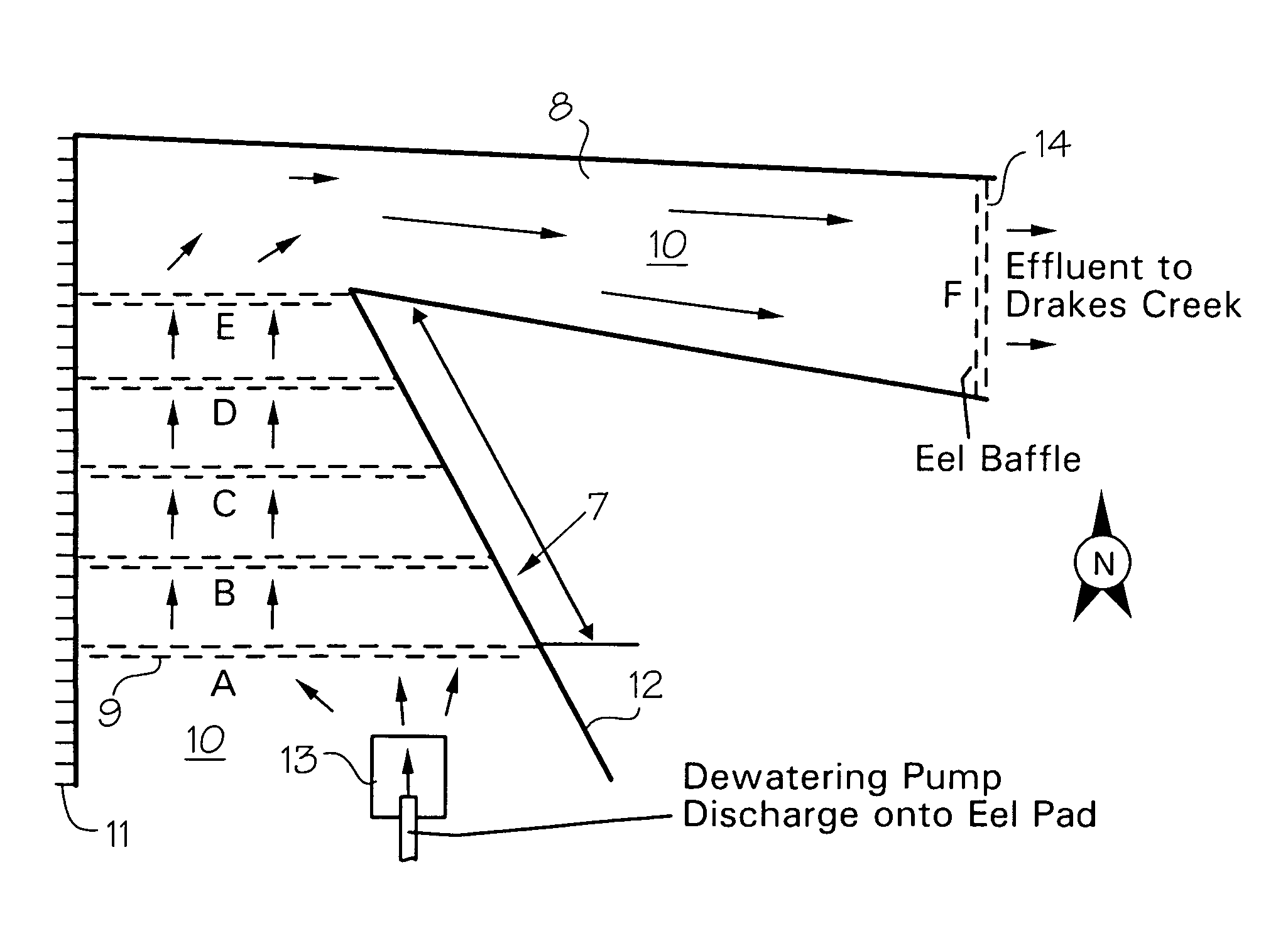 Method for dewatering slurry from construction sites