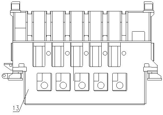 Up pressing type straightening machine