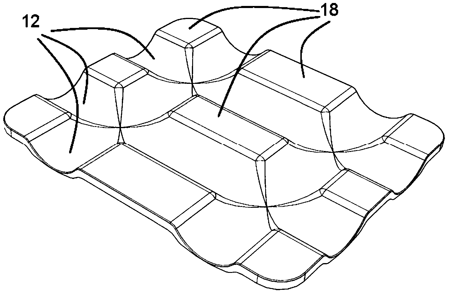 Transport plate for bagged goods