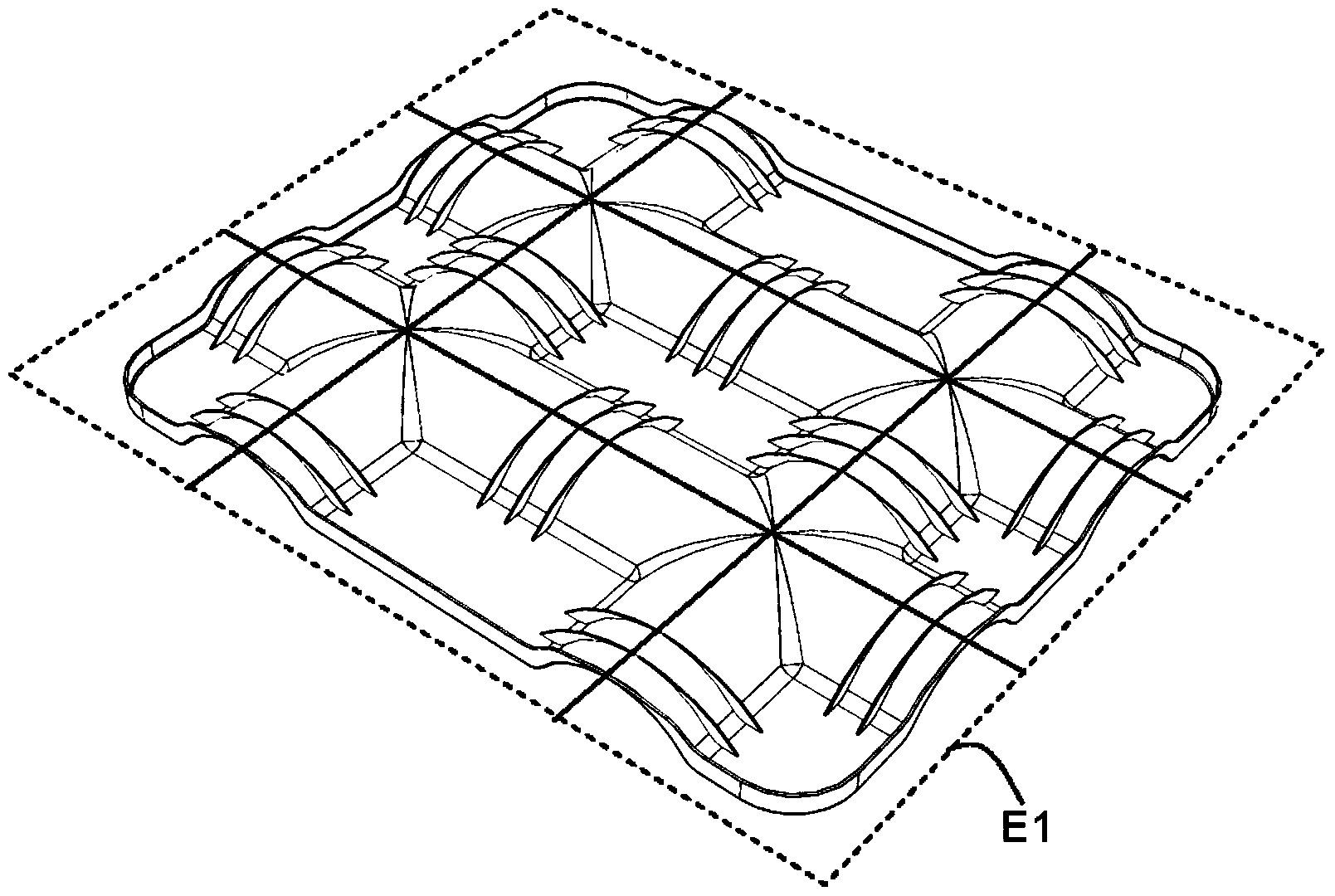 Transport plate for bagged goods