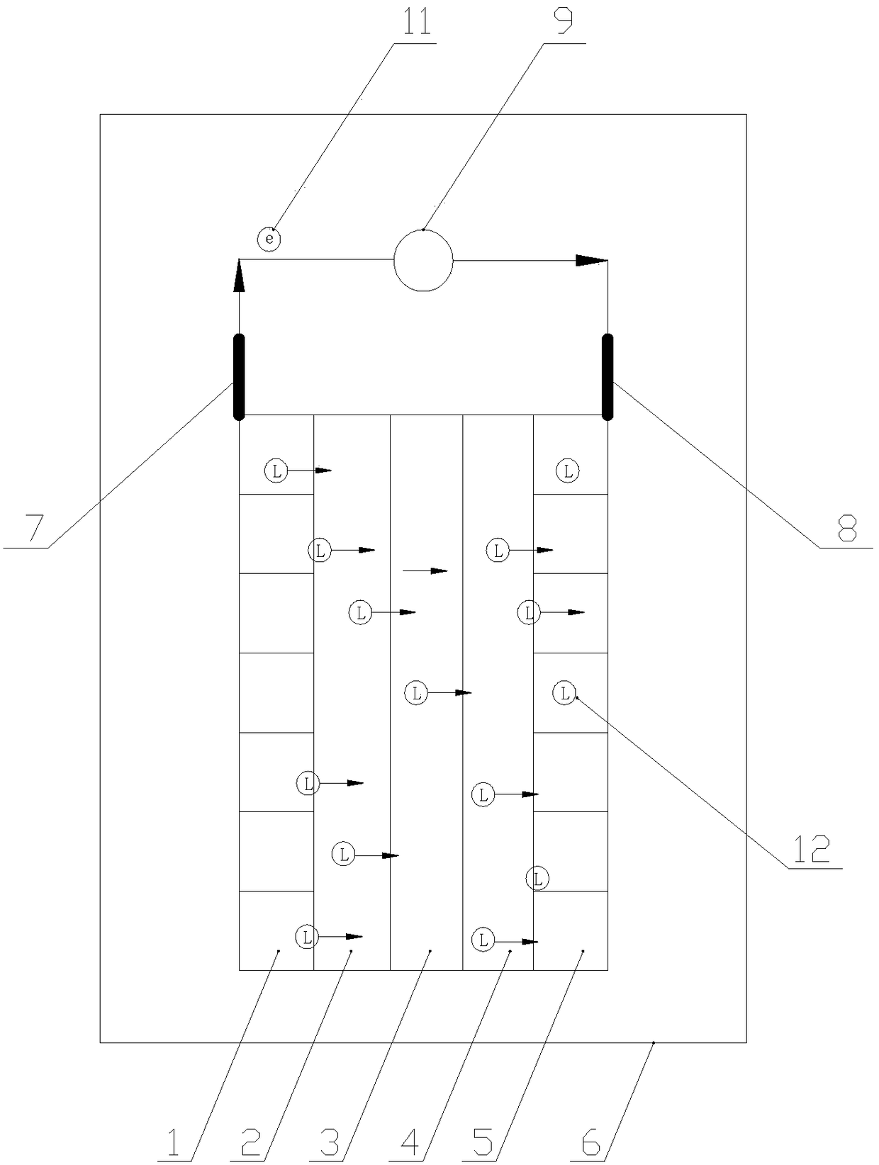 Novel graphene-based total-soil metal lithium battery and working method thereof