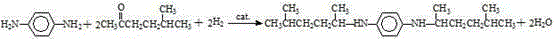 Continuous preparation method of N,N'-bis(1,4-dimethylpentyl)-p-phenylenediamine
