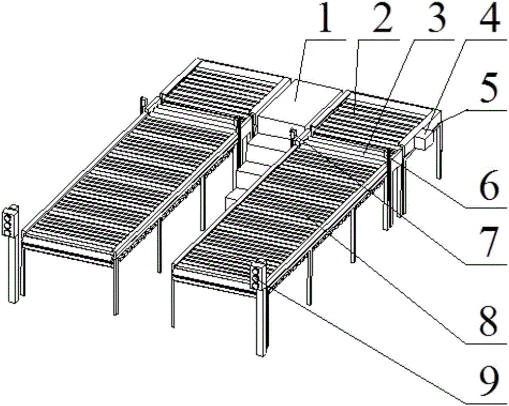 Weighing and transportation system for industrial starch after bagging