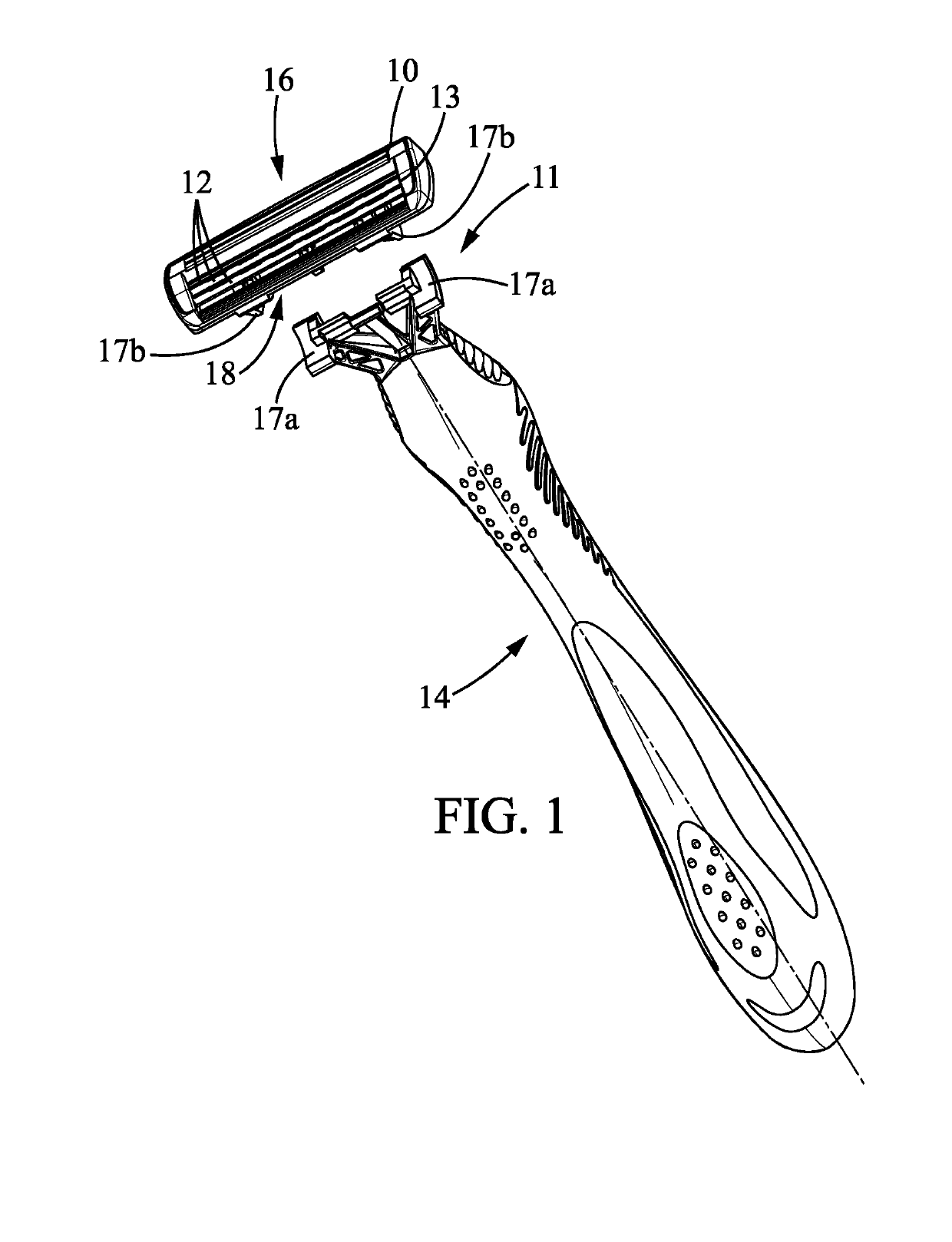 Shaving cartridge including a masking foil