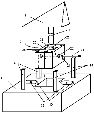 Method for testing core excitation of air rudder