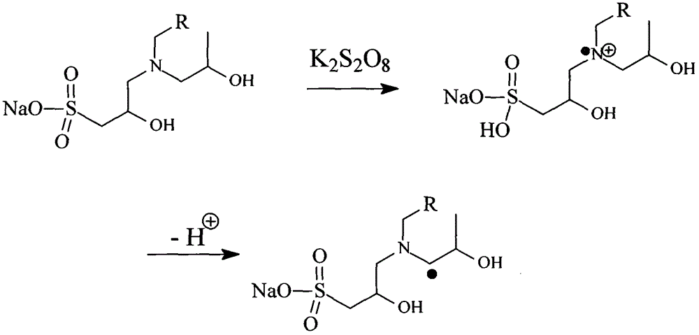 Bi-sulfonate interface initiator and preparing method thereof