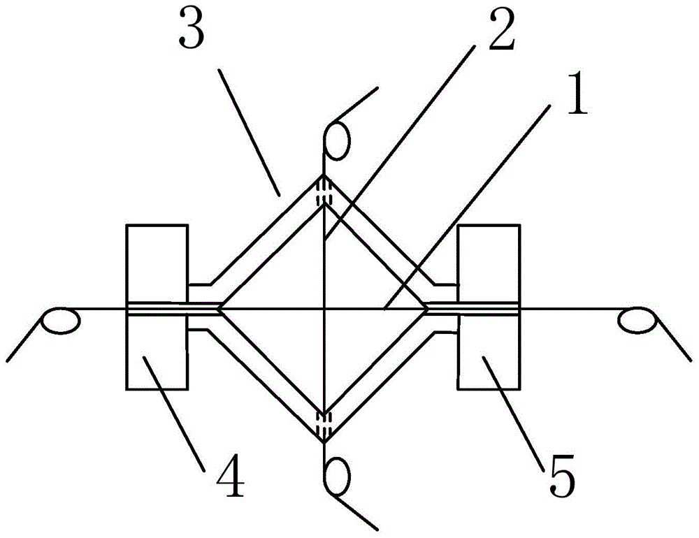 A fiber grating differential strain gauge and its production and use method