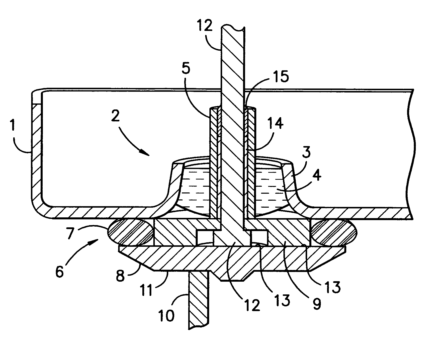 Hermetically sealed electrolytic capacitor