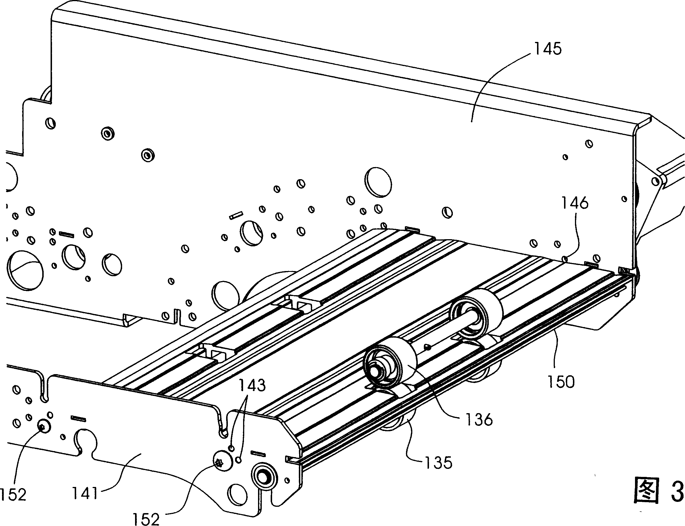 Device used for delivering quiding plane material