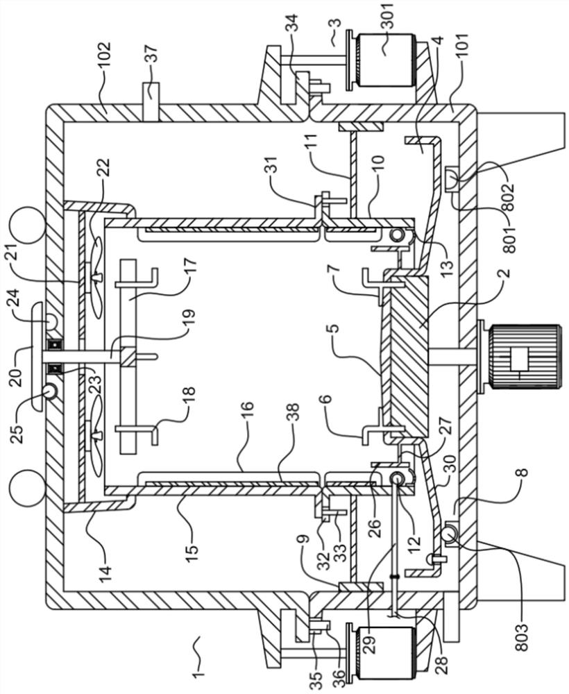 Anti-oxidation paint surface drying device for motor production