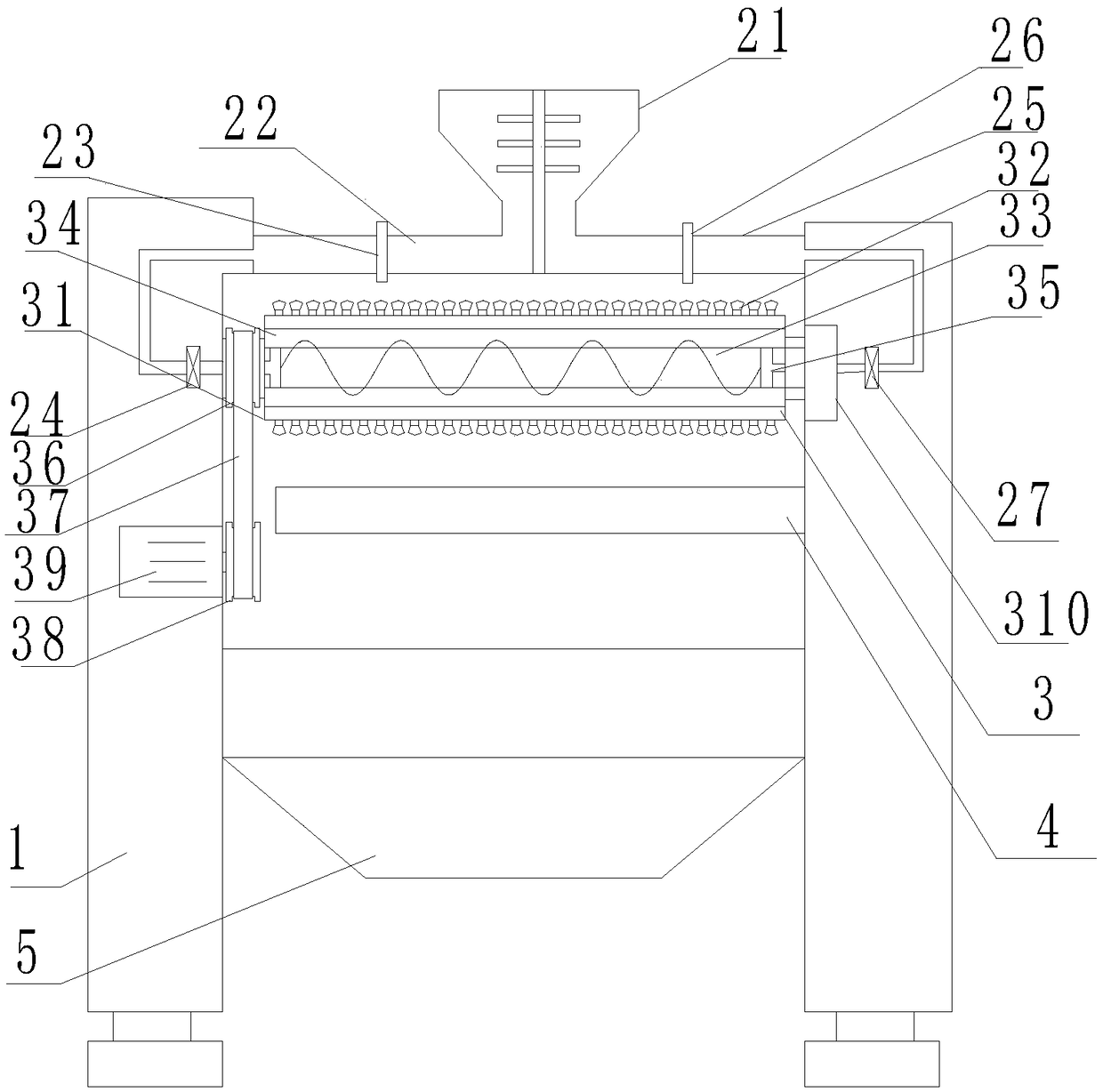 Environmental-friendly energy-saving veneer plywood glue coating device