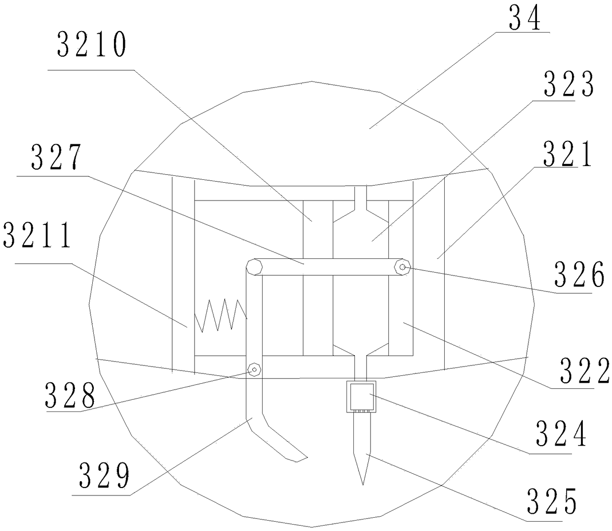 Environmental-friendly energy-saving veneer plywood glue coating device