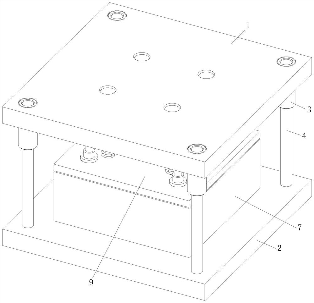 Deep drawing die based on variable blank holder force control