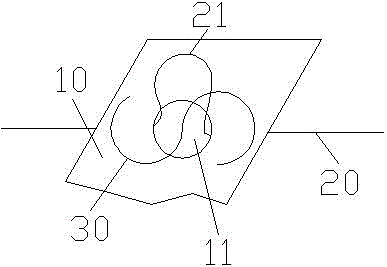 Trawl line droop type oyster collector production device and trawl line droop type oyster collector production method