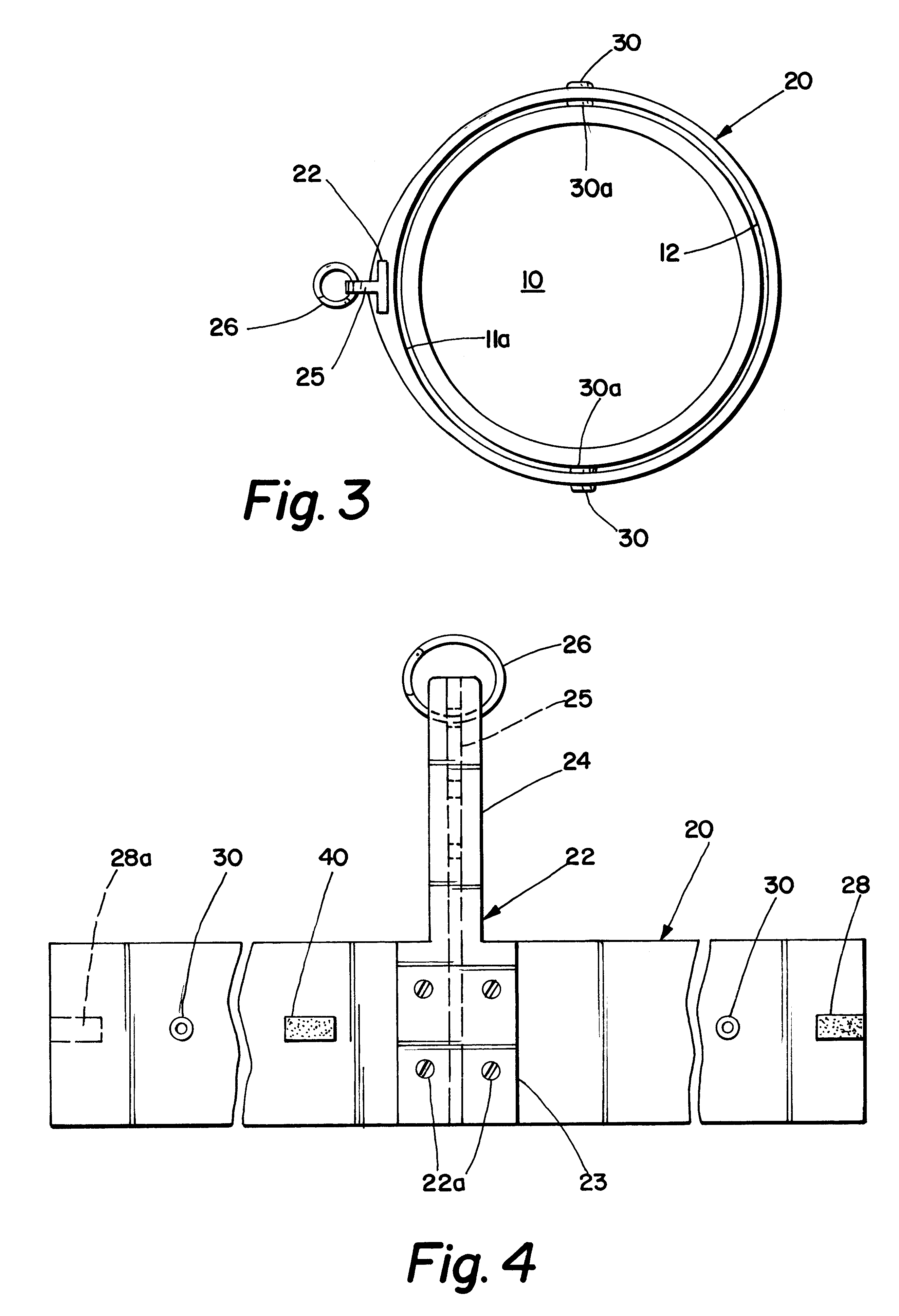 Golf bag balancing attachment and method