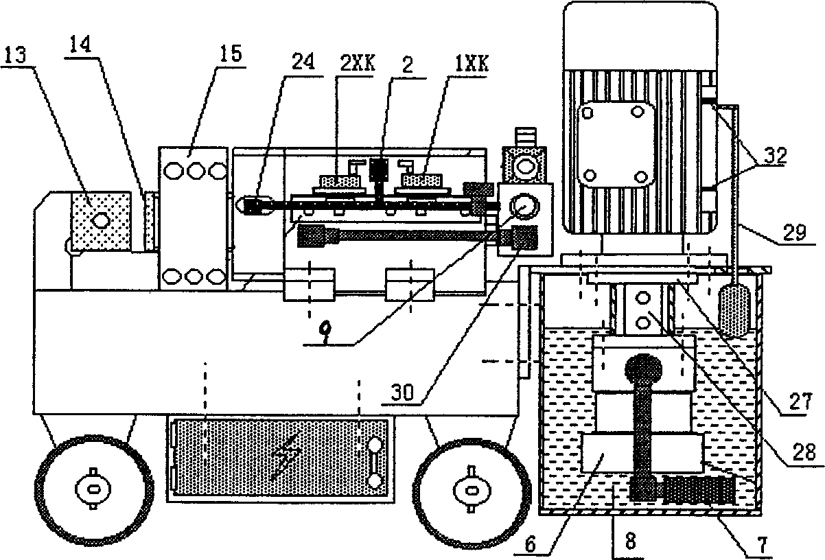 Hydraulic steel bar cutting machine