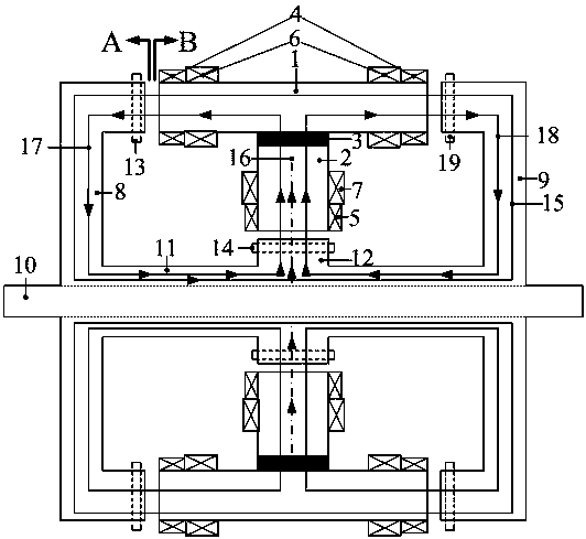 Disk type bearingless induction motor