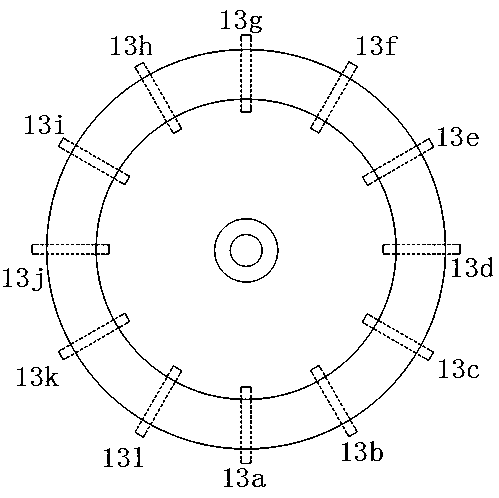 Disk type bearingless induction motor