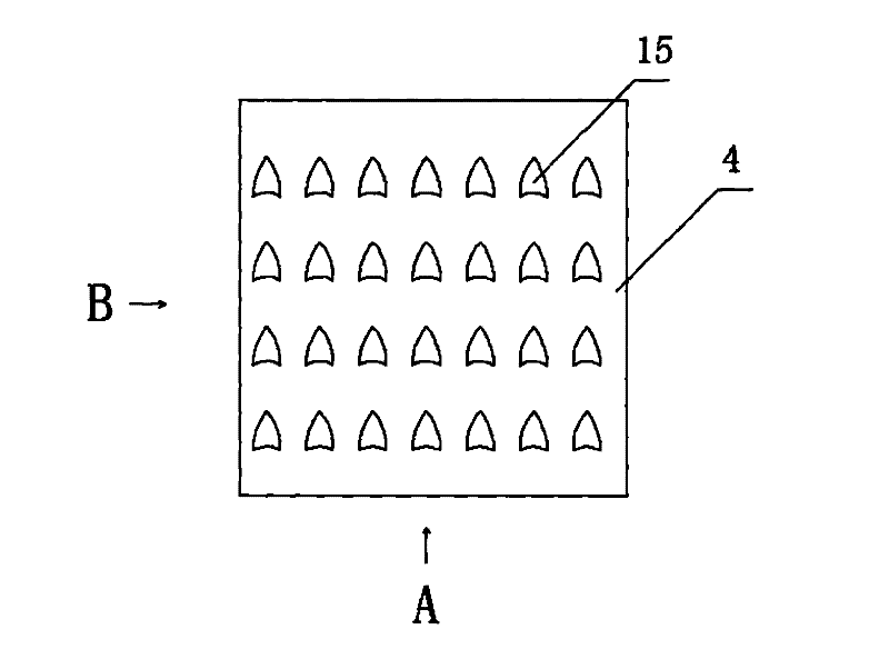 Back flushing filter device