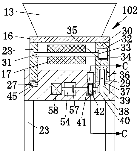 Processing apparatus for peeling off cable insulator and collecting metal