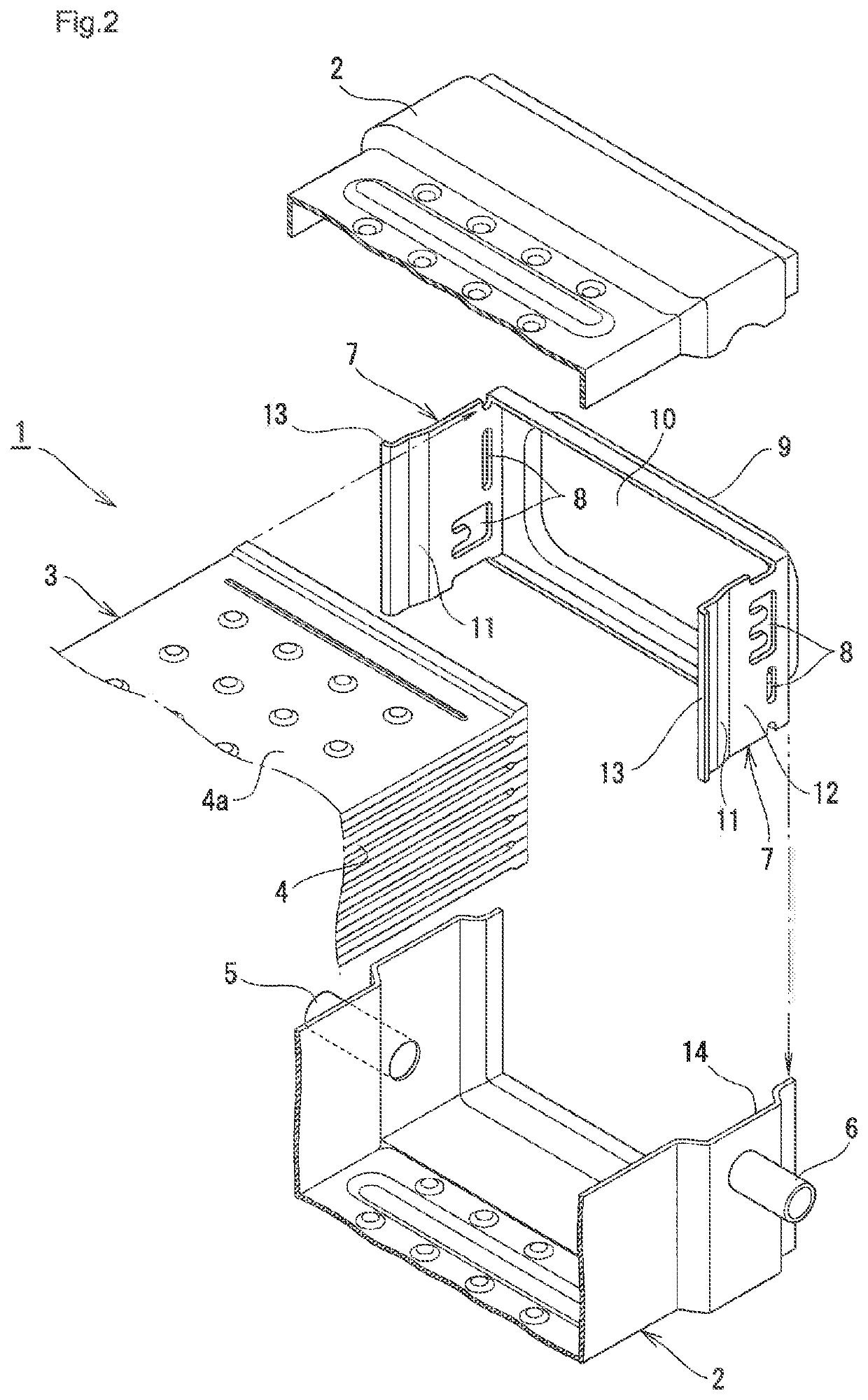 Exhaust gas heat exchanger having stacked flat tubes