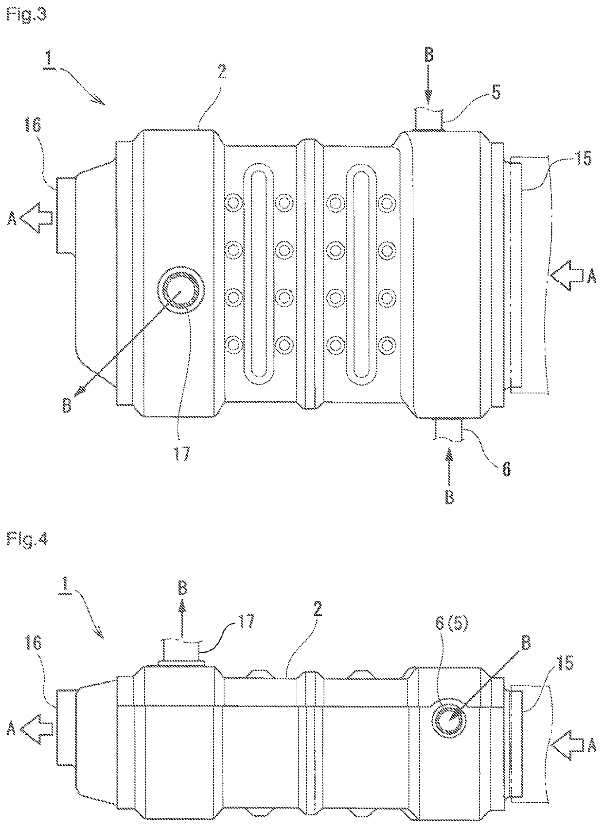 Exhaust gas heat exchanger having stacked flat tubes