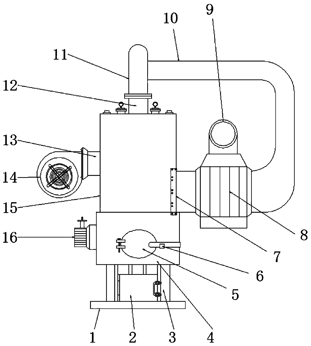 Energy-saving heating control device of greenhouse hot blast stove