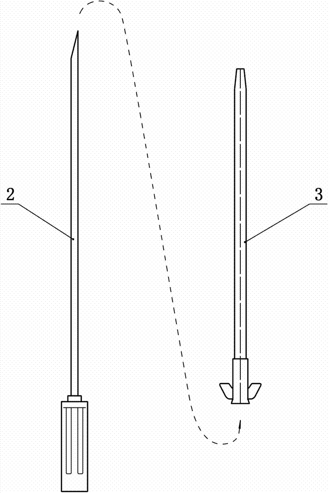 Disposable central vein puncture kit