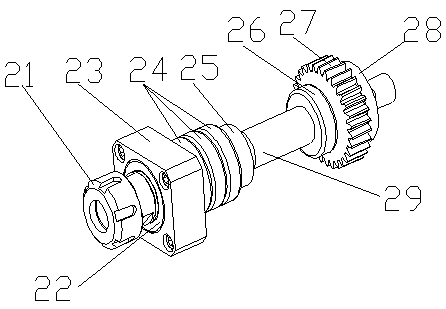 A power head device for turning and milling compound numerical control machine tool