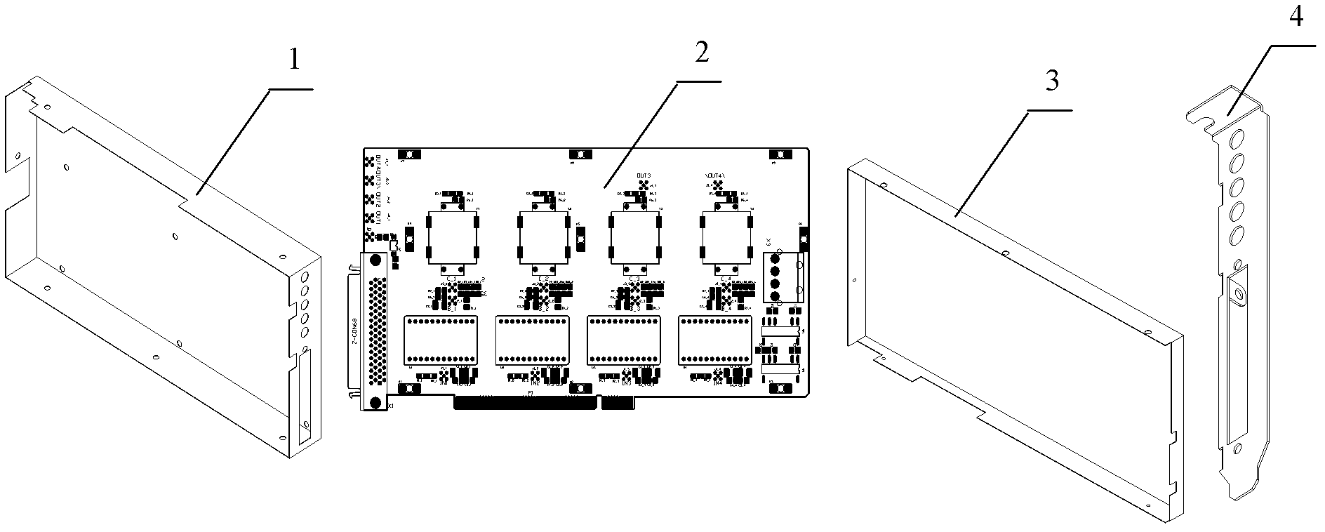 Signal conditioning board with electromagnetic shielding function