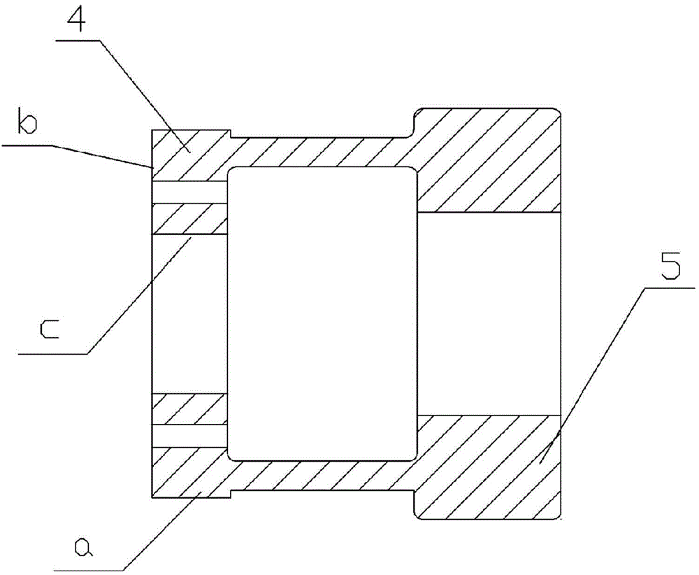 Machining method of tension bush clamp for shifting fork groove of automobile gear sleeve