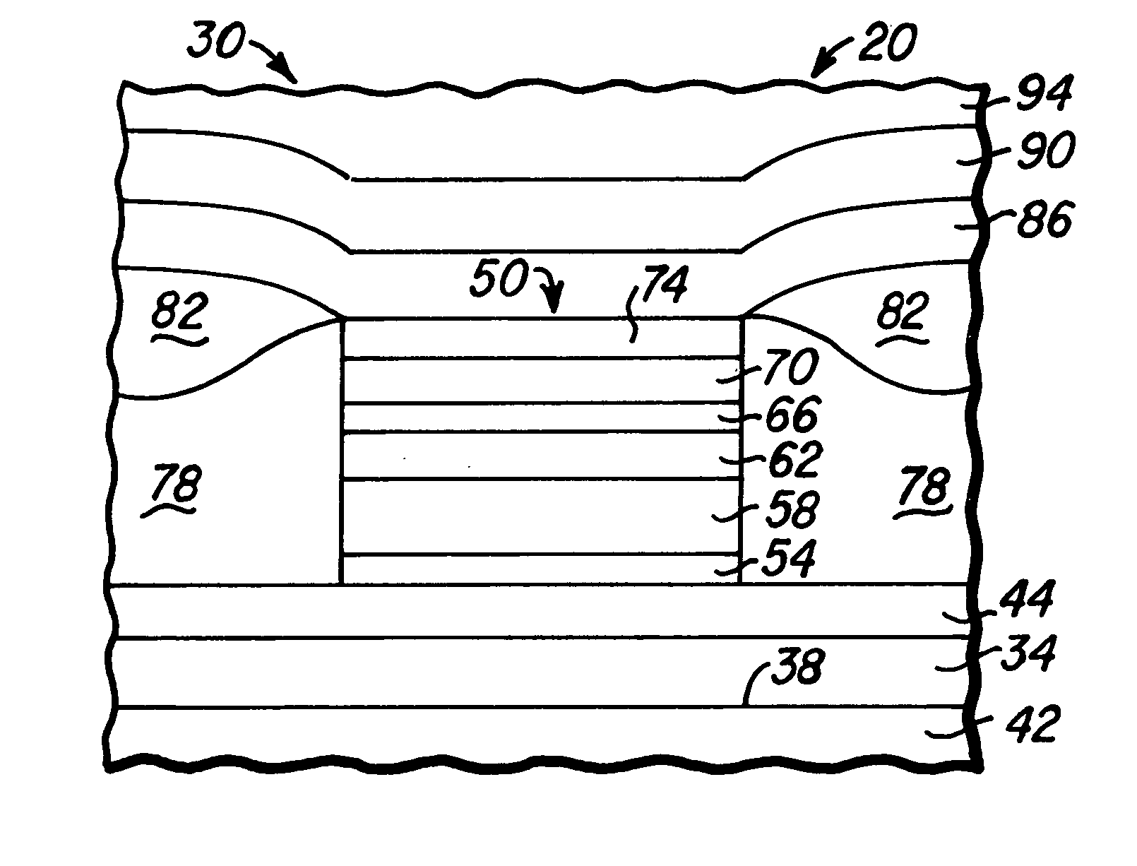 Magnetic head spin valve structure with CoFeCu magnetic layer and ZnOx/TaOx cap layer