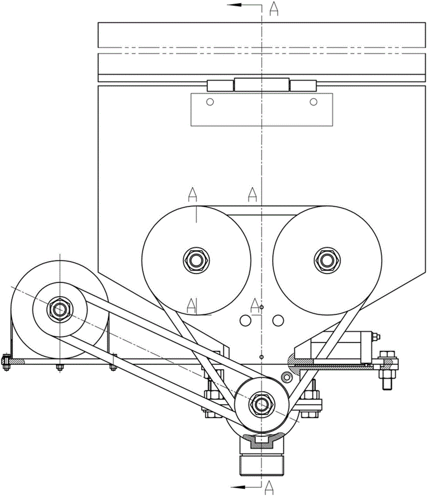 Sand spreading device of bullet train unit