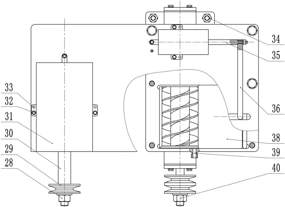 Sand spreading device of bullet train unit