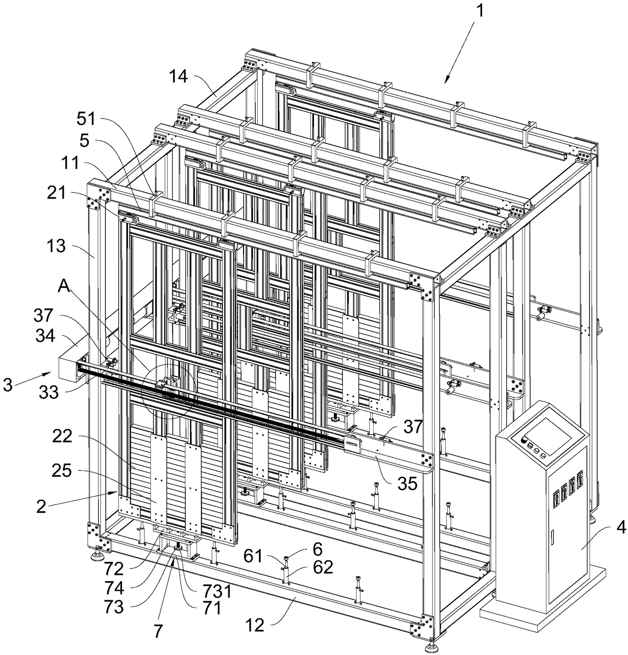 Hanging wheel testing device