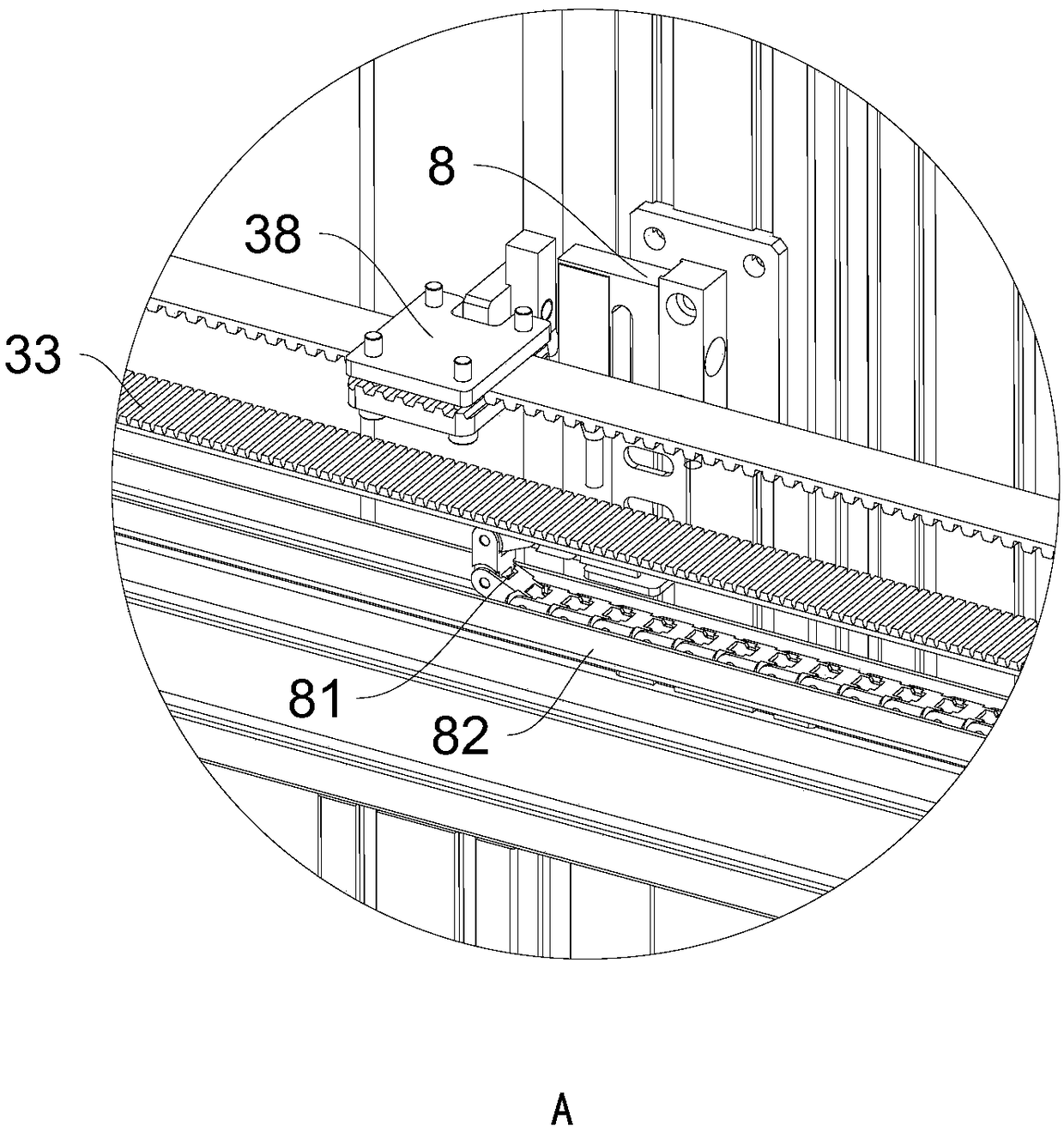 Hanging wheel testing device