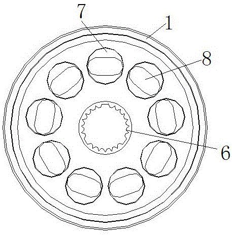 Cylinder block for hydraulic plunger pump