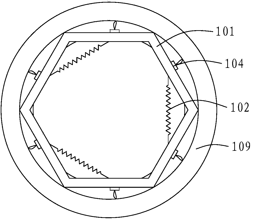 LED (light emitting diode) lamp housing fixing device and LED production line with same