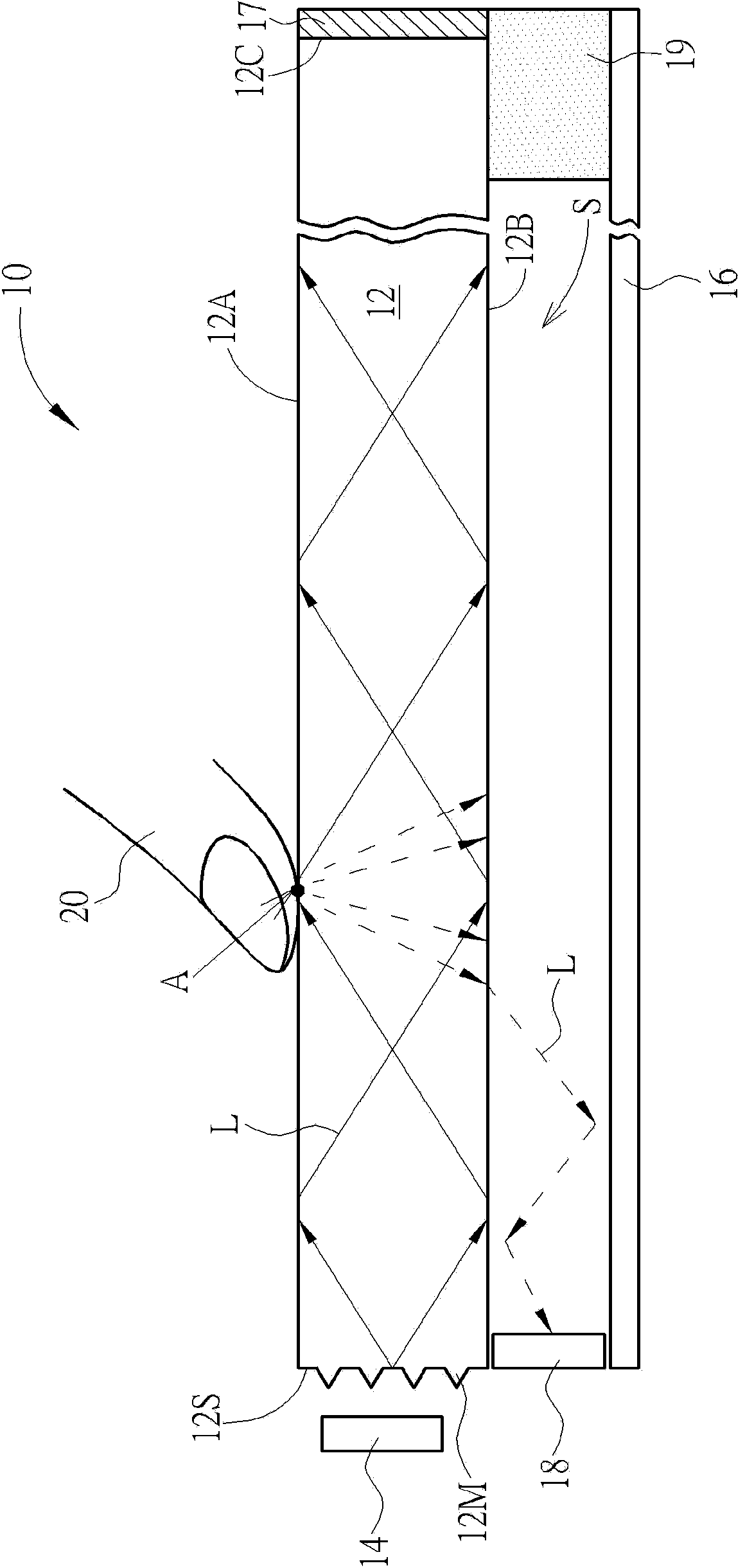 Touch display panel and optical touch panel thereof