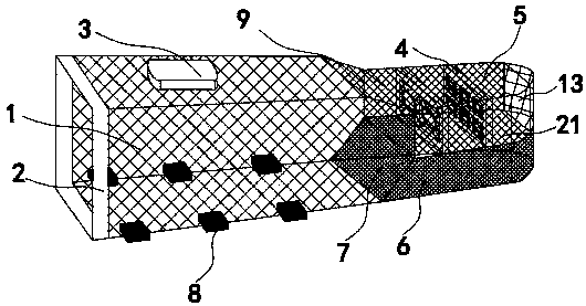 Novel trawl net capable of reducing incidental catches