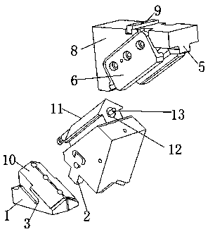 Automobile die tapered wedge device