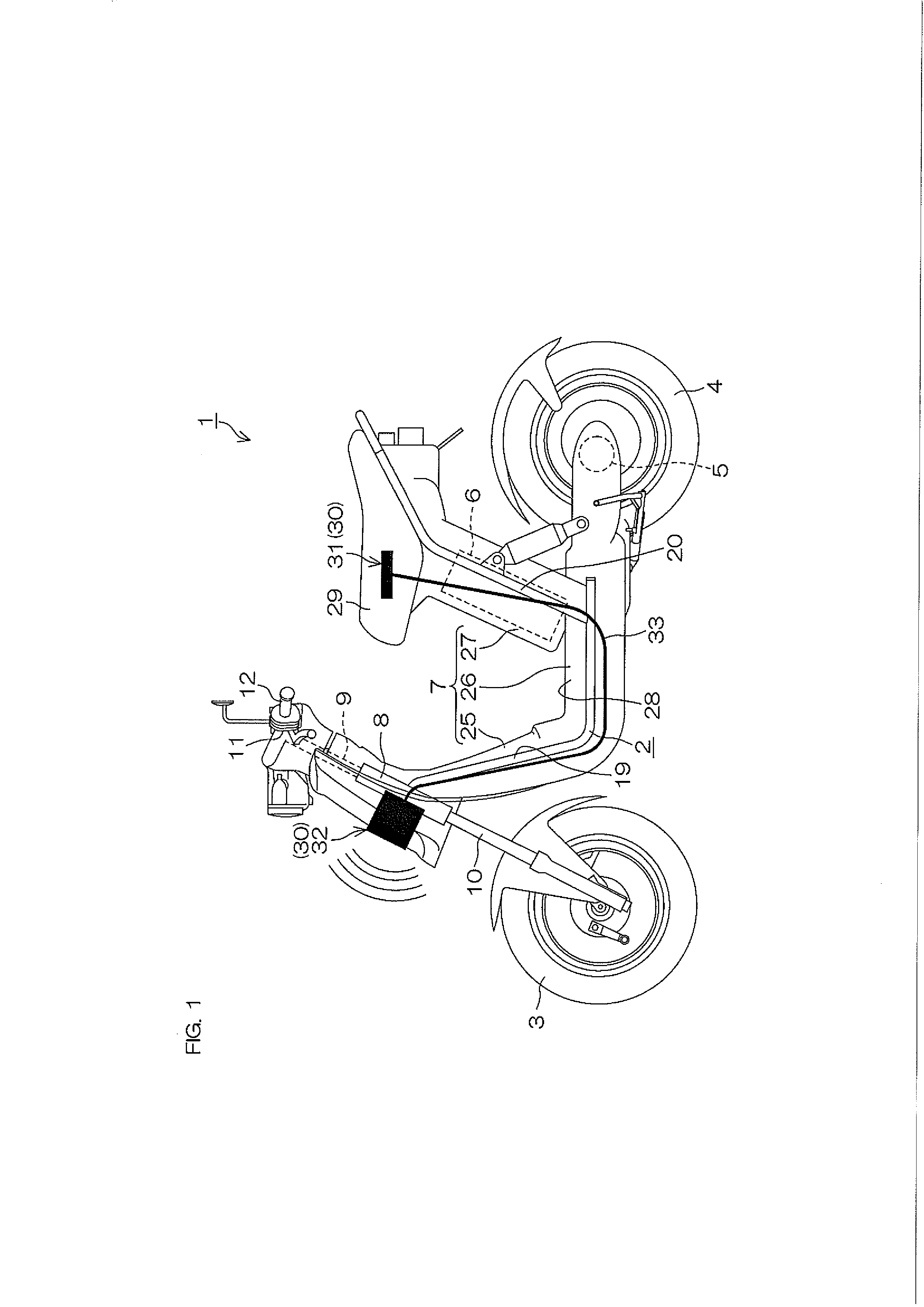 Running-linked sound producing device