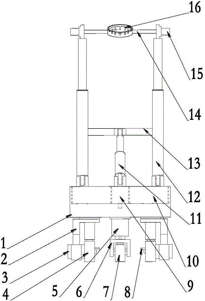 All-direction plane robot support device