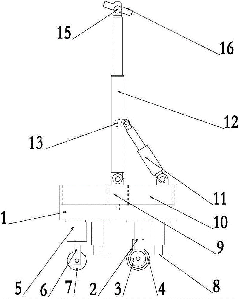 All-direction plane robot support device