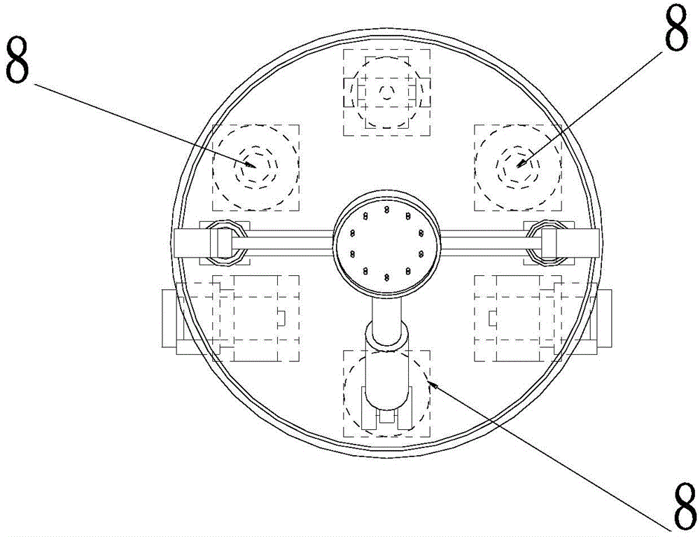 All-direction plane robot support device