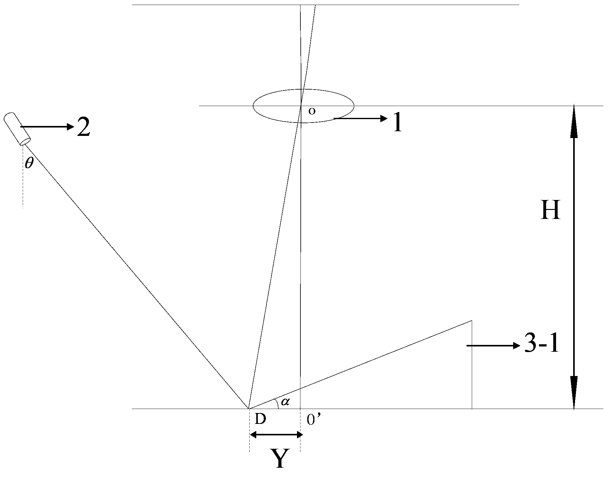 Structured light visual sensor parameter calibration method for acquiring height information of welded joint