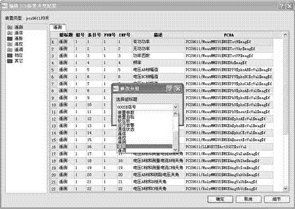 Configuration method for database of communication device in digital substation